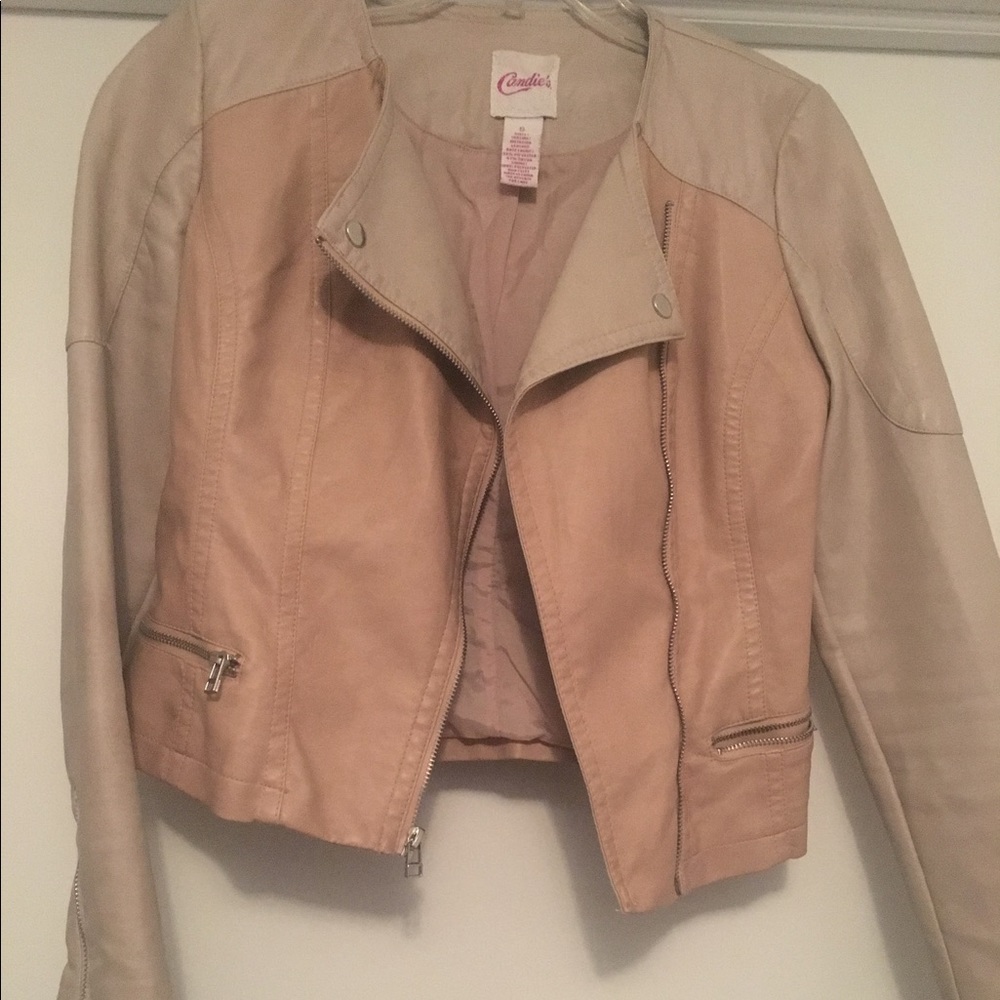 Juniors size S Candies leather jacket